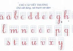 Viết Chữ Cái Lớp 1